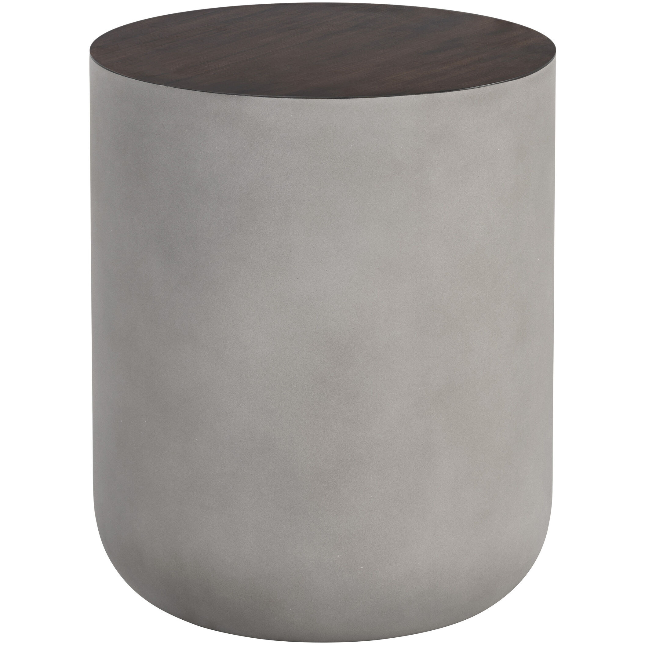 Diaz 20 X 16 inch Grey / Wood Grain Brown Outdoor End Table